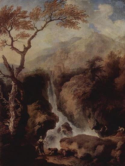 Christian Wilhelm Ernst Dietrich Wasserfalle in der Umgebung Roms oil painting image